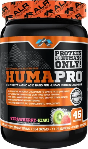 Miniatura 28 de ALR Industries Humapro Matriz de aminoácidos y proteínas para seres humanos 99% de utilización para músculo magro Vegano, sin gluten 334g