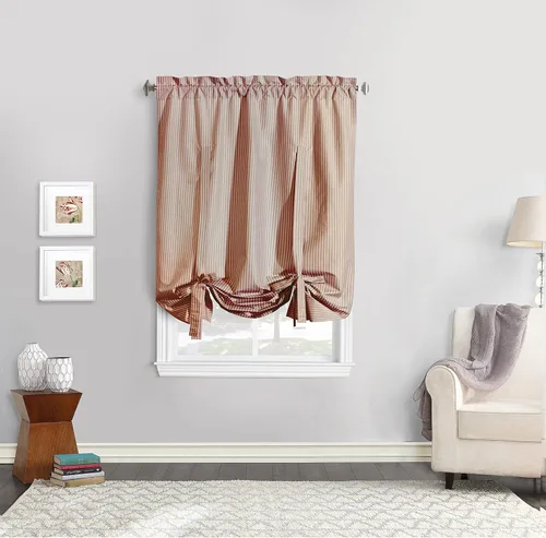 Miniatura 13 de Loft Living Par de paneles de cortina para ventana de doble poste de 40 x 54 pulgadas, color burdeos