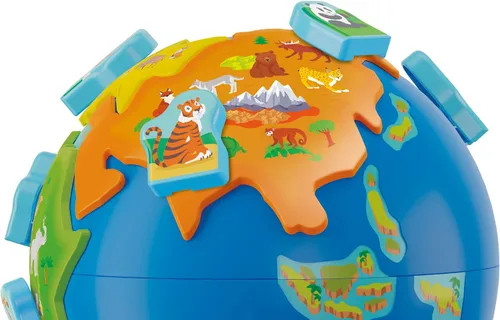 Miniatura 5 de Clementoni Sapientino 17730 - Mi primer mapa del mundo, juego educativo interactivo para niños de 3 a 6 años, para descubrir animales y continentes