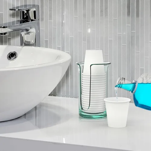 Miniatura 4 de Dealusy 200 tazas de café desechables de 3 onzas, tazas de enjuague bucal para baño, sin fugas, aptas para alimentos, mini taza de papel pequeña