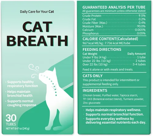 Miniatura 12 de Doctor By Suplementos Bronquiales para el Aliento de Gatos Tratamiento para Estornudos de Gatos Asma Resfriado Tos Alivio Nasal Apoyo Respiratorio e