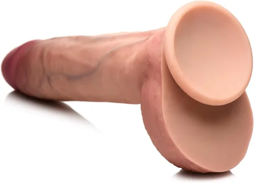 Miniatura 6 de CURVE TOYS Jock - Consolador de silicona de doble densidad de 10 pulgadas con bolas para hombres, mujeres y parejas. Consolador de silicona de alta