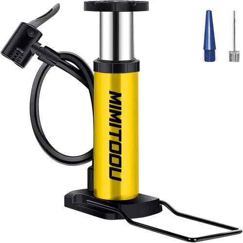 Miniatura 7 de Bomba para Bicicleta, Mini Bomba de Bicicleta Portátil Bomba de Piso para Bicicleta con Válvulas Presta y Schrader Bomba de Aire de Piso