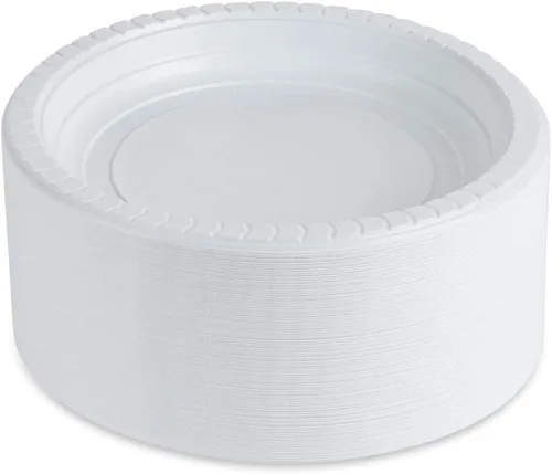 Cuencos y platos desechables de plástico duraderos y prácticos para fiestas y eventos (6 pulgadas, 100.00 pulgadas, conteo)