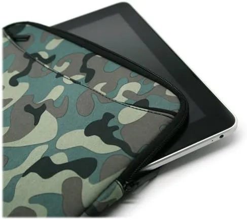 Miniatura 5 de BoxWave Funda compatible con Elgato Stream Deck XL - Traje de camuflaje con bolsillo, bolsillo de neopreno con cremallera para almacenamiento