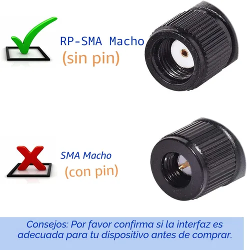 Miniatura 3 de Bingfu Dual Band WiFi 2.4GHz 5GHz 5.8GHz 3dBi MIMO RP-SMA Macho Antena Bluetooth (paquete de 2) para PC Computadora WiFi Router Tarjeta de red