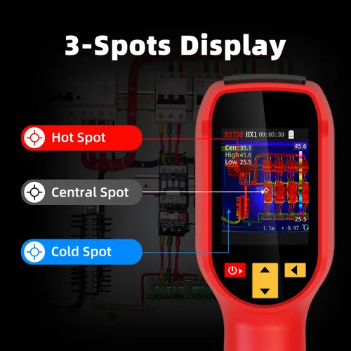 Miniatura 4 de Cámara de imágenes térmicas BSIDE 240 x 240 de resolución, cámara infrarroja portátil, 15 paletas térmicas con LCD TFT de visualización completa