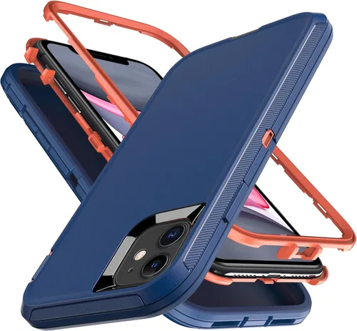 Miniatura 15 de YmhxcY Funda para iPhone 11 a prueba de golpes, a prueba de caídas, a prueba de polvo, 3 capas, duradera, resistente protección para teléfono Apple