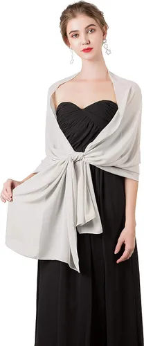 Miniatura 8 de Chales/mantones de gasa suave para vestidos, accesorios de mujer