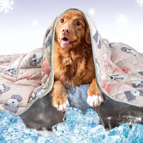 Miniatura 10 de Leekalos Tapete refrescante para perros, almohadillas refrescantes para mascotas para perros, manta refrescante de verano para gatos, cojín portátil