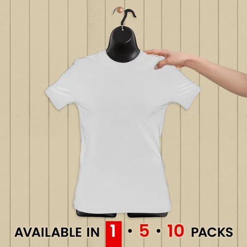 Miniatura 4 de Topmaster Soporte para traje de baño femenino, torso de maniquí femenino duradero, ligero y portátil, soporte para camisa de medio cuerpo con gancho