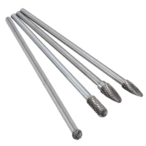 4 brocas de corte rotativo de carburo de tungsteno de 0.236 in (1/4 pulgadas) para carpintería de bricolaje, tallado de metal, pulido, grabado,