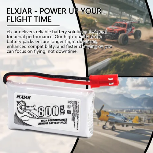 Miniatura 2 de Coonyard Paquete de 10 baterías de litio de 3.7 V 800 mAh con cargador 5 en 1 para SYMA X5C X5C-1 X5 X5SC X5SW H5C V931 S5C S5W SS40 FQ36 T32 T5W