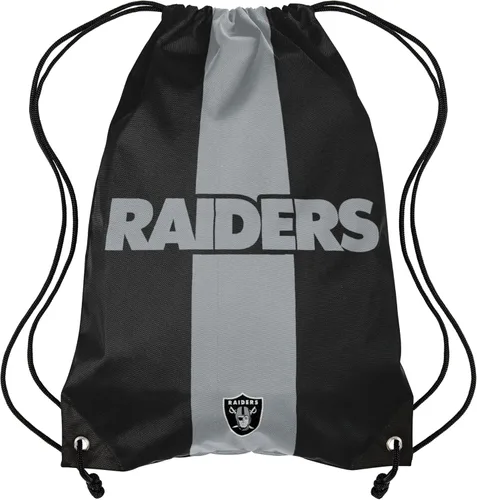 FOCO NFL - Mochila unisex para adultos con logotipo de equipo de la NFL, diseño de rayas, bolsa de gimnasio de viaje con cordón