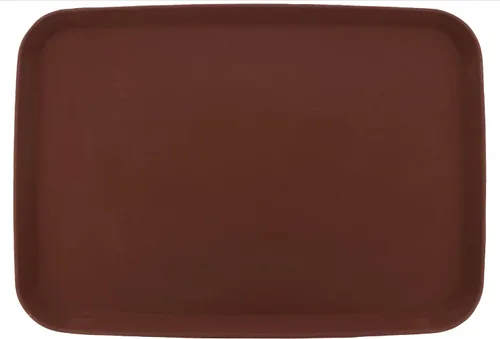 Miniatura 12 de G.E.T. NS-1014-BR Bandeja rectangular antideslizante de plástico sin BPA, de 10 x 14 pulgadas, color marrón