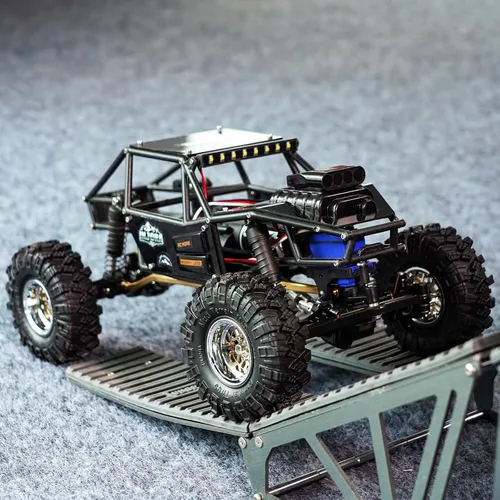 Miniatura 6 de INJORA Kit de Chasis de Caparazón de Cuerpo de Buggy de Nylon Rock Tarantula para Mejora de TRX4M 1/18 RC Crawler (Negro)