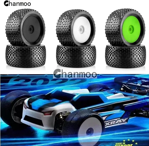 Miniatura 6 de 1/8 RC Off Road Racing Truck Neumáticos y ruedas 0.669 in Hex Rubber Buggy Neumáticos OD 5.512 in para 1:8 Escala Monster Truck Car Arrma Typhon 6S