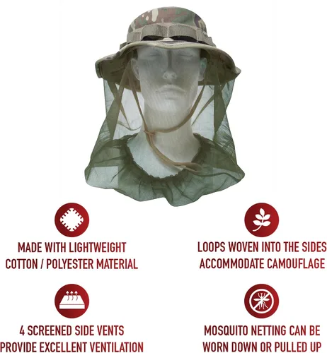 Miniatura 8 de Rothco Sombrero Boonie con mosquitera