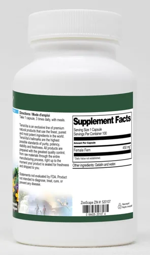 Miniatura 2 de Helecho Hembra - 450 mg (100 Cápsulas, ZIN: 520107)