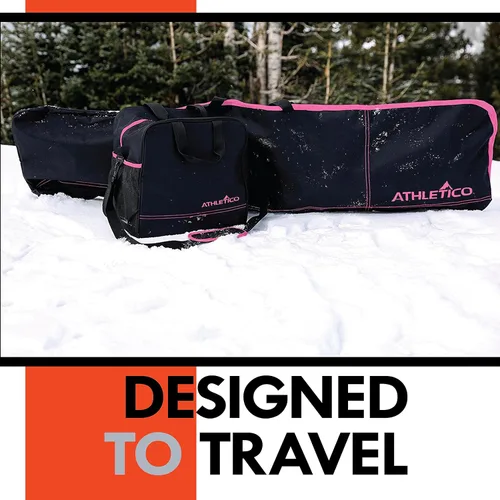 Miniatura 6 de Athletico Combo de dos piezas de bolsa para snowboard y botas Guarda y transporta snowboard de hasta 165 cm y botas hasta la talla 13 Incluye 1