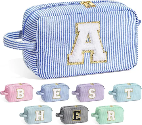 Miniatura 69 de Bolsa de Maquillaje con Inicial YOOLIFE - Regalos de Cumpleaños para Mujeres, Niñas, Mamá, Hija, Amigas, Hermana, Maestra, Regalos de Propuesta