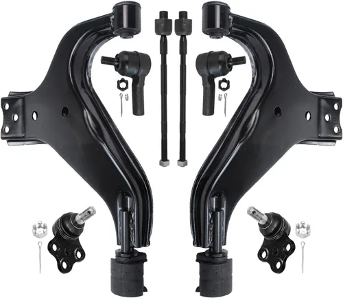 Miniatura 32 de Detroit Axle - Kit de brazos de control de extremo delantero de 8 piezas para Dodge Dakota 00-04, Durango 00-03, 4 brazos de control superior e