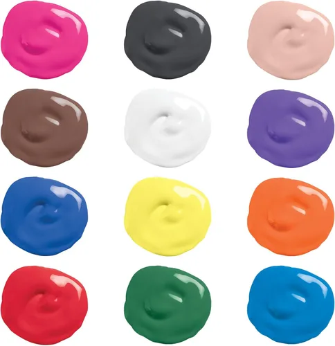 Miniatura 3 de Prang Pintura de témpera lavable, colores surtidos, 16 onzas, 12
