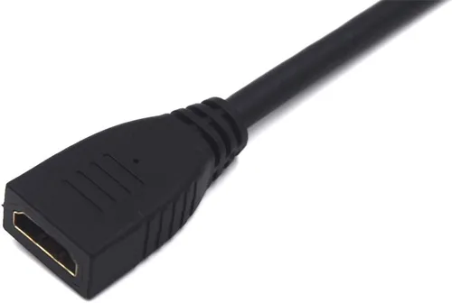 Miniatura 3 de Cable de extensión HDMI 8K a 60Hz de 2 pies, 48 Gbps, cable Ultra HD, recto hembra a macho en ángulo descendente, extensor HDMI 2.1, cable