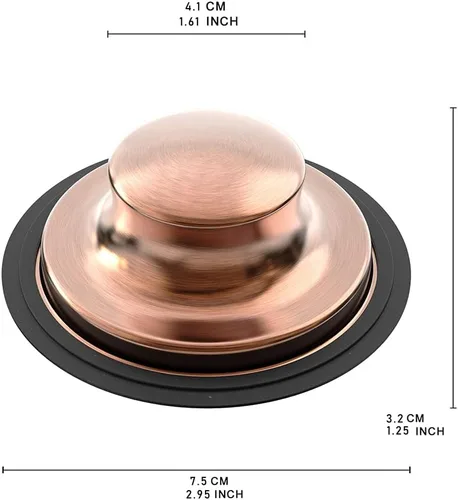 Miniatura 5 de Tapón para fregadero de cocina, tapón universal de fregadero de 3-1/2 pulgadas para desagüe de brida de triturador de basura - Acero Inoxidable