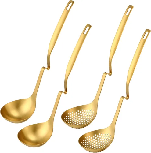 Miniatura 9 de Set de Cucharón Ranurado para Ollas Calientes Patelai de Acero Inoxidable, Cucharón para Sopa, Colador, Cucharones, Utensilio de Cocina para Ollas