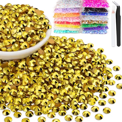 Miniatura 40 de 15000 diamantes de imitación de resina de 0.079 pulgadas a granel, diamantes de imitación de gelatina redondos negros con parte trasera plana, gemas