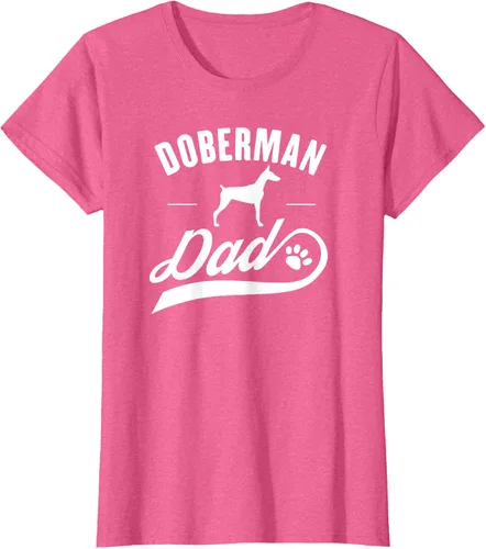 Miniatura 63 de Doberman Dad - Camiseta para amante del dueño del perro, Negro, S