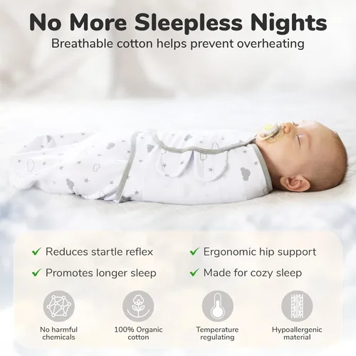 Miniatura 9 de Mama Cheetah Saco de envolver para bebés prematuros, saco de dormir orgánico para bebés prematuros, manta para envolver prematuros, envolturas