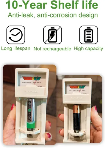 Miniatura 2 de DURNERGY Paquete de 48 pilas AAA, 10 años de vida útil, 1.5 V Triple AAA Baterías 1200 mAh para controles remotos, juguetes linternas LR03 E92 MN2400
