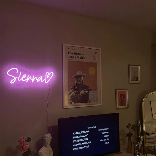 Miniatura 2 de Custom Neon Signs for Bedroom Home Decor, Personalized Large LED Neon Light Sign for Wedding Party, Wall Art, Birthday Room Shop Logo Bar Name Neon