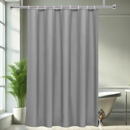 Miniatura 21 de AooHome - Forro para cortina de ducha, Tela, Gris claro