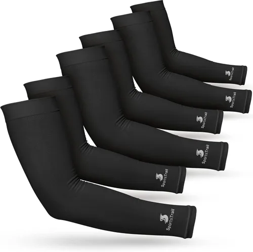 SportsTrail Mangas Refrescantes para Brazos para Hombres y Mujeres – Transpirables, Protección Solar UV, Mangas Deportivas para Brazos para Mujeres,