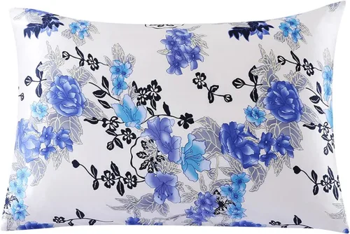Miniatura 21 de SLPBABY - Funda para almohada de seda para el cuidado del cabello y la piel con estampado y cremallera oculta