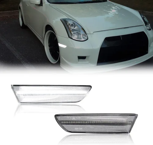 luces direccionales laterales LED compatibles con G35 2D Coupé 2003-2007 / para Skyline V35 Coupé 2002-2007, lámparas de luces direccionales Luces