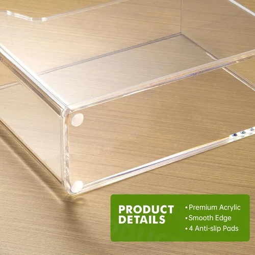 Miniatura 4 de Kordory Servilletero de Servilletas de Cóctel Acrílico para Mesa, para Servilletas de 5 x 5 Pulgadas, Soporte Moderno Vertical de Servilletas
