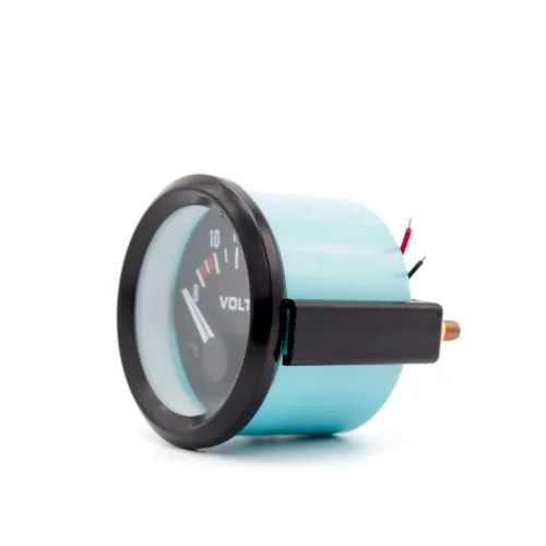 Miniatura 2 de Linkong 12 V 2 pulgadas 2.047 in voltaje universal puntero medidor medidor voltímetro coche auto medida rango 8-16v luz LED dial