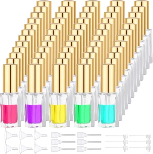 Miniatura 28 de Segbeauty Mini botella de perfume de viaje de 0.1 oz, atomizador de perfume de vidrio, pulverizador de colonia de viaje, botella de spray recargable