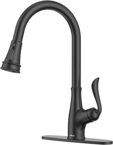 Miniatura 10 de APPASO Grifo de cocina de bronce con dispensador de jabón, grifo de fregadero de bronce frotado con aceite para cocina, grifo de fregadero de cocina