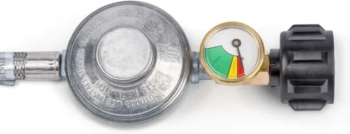 Miniatura 3 de GasSaf Regulador de Propano de 3 Pies con Manguera, Reguladores de Gas Propano de Acero Inoxidable Trenzado y Medidores Adecuados para la Mayoría