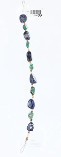 Miniatura 3 de $80al por menor etiqueta auténtico fabricado por Charlene Little Navajo plata turquesa Natural y lapislázuli pulsera de nativo americano