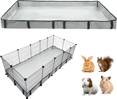 Miniatura 22 de DZWLKJ Forro de jaula de conejillo de indias, base impermeable y lavable, 28 x 56 pulgadas, adecuado para conejos, chinchillas, erizos, hurones