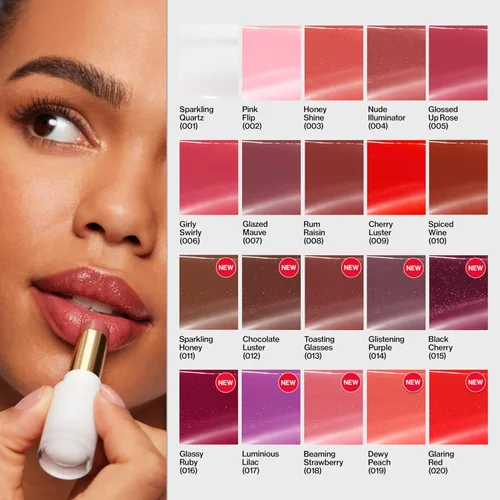 Miniatura 9 de REVLON Bálsamo de brillo de vidrio súper brillante, bálsamo labial teñido brillante transparente, fórmula hidratante con ácido hialurónico, aloe
