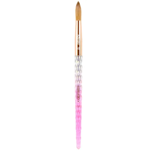 Miniatura 21 de Kiara Sky Pincel Acrílico #8 - Negro 100% Puro Kolinsky Mango de Corte de Cristal y Resistente al Acetona