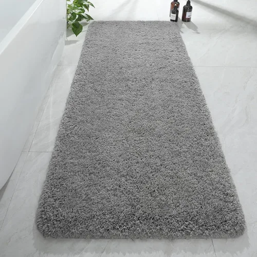 Miniatura 31 de AROGAN Tapete Largo de Baño de Lujo, 24 x 17 Pulgadas, Grueso, Suave y Absorbente, Antideslizante, Respaldo de Goma, Alfombras de Secado Rápido