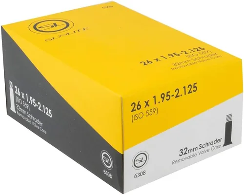 Miniatura 15 de Sunlite Tubos de válvula Schrader Standad, varios tamaños Negro